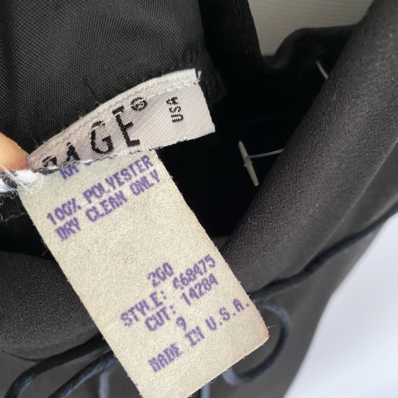 Vintage little black strap dress Y2K size 9 NWT large - Picture 5 of 8